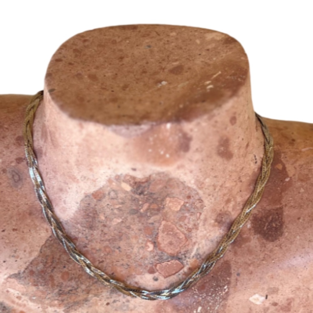 "16" Italian Sterling Silver Braided Chain